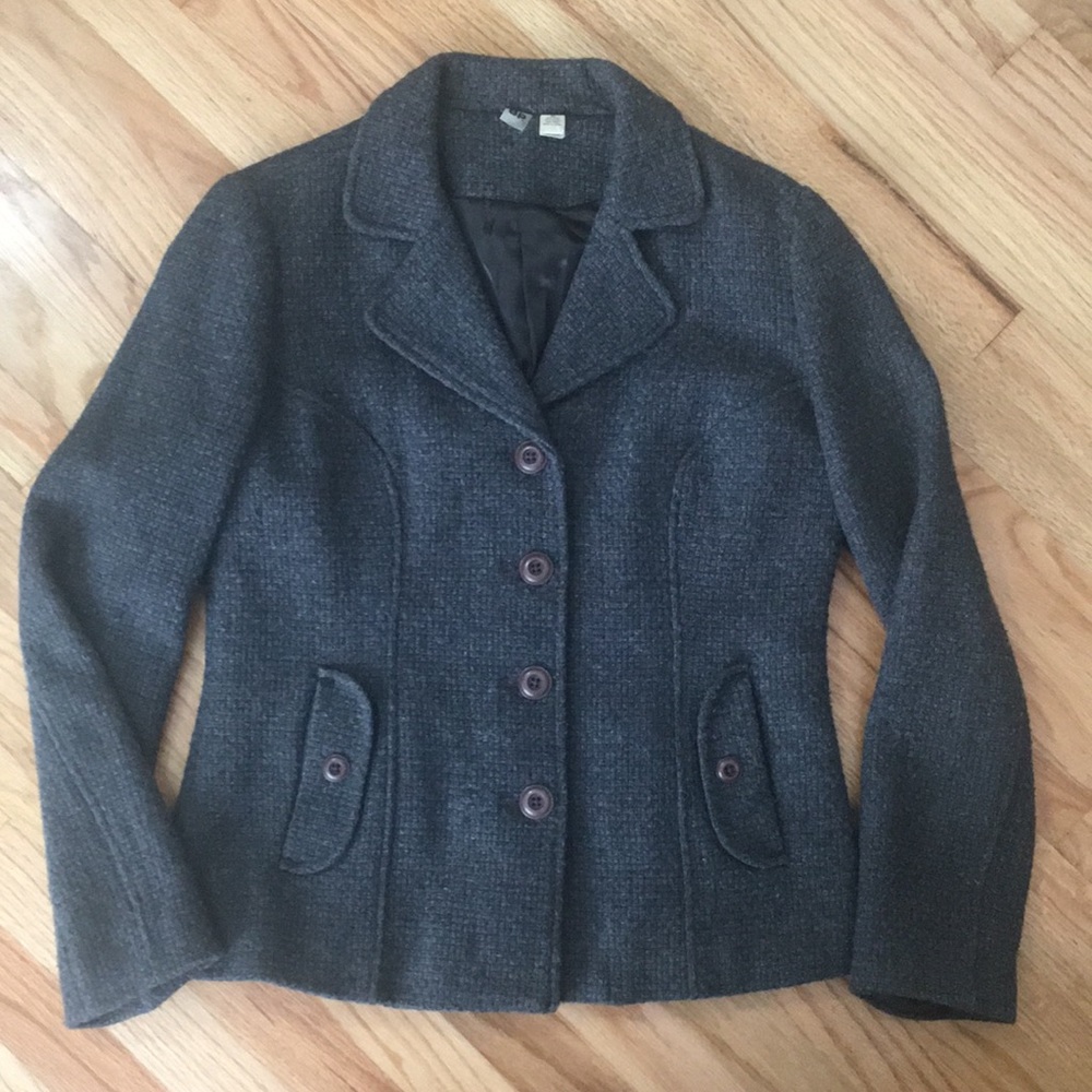 BP grey pea coat, size extra large